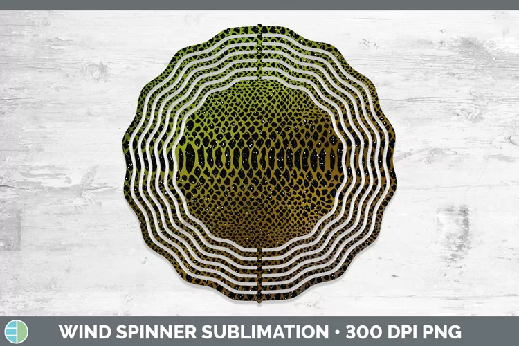 Animal Brown Snake Print Wind Spinner Sublimation Spinner De