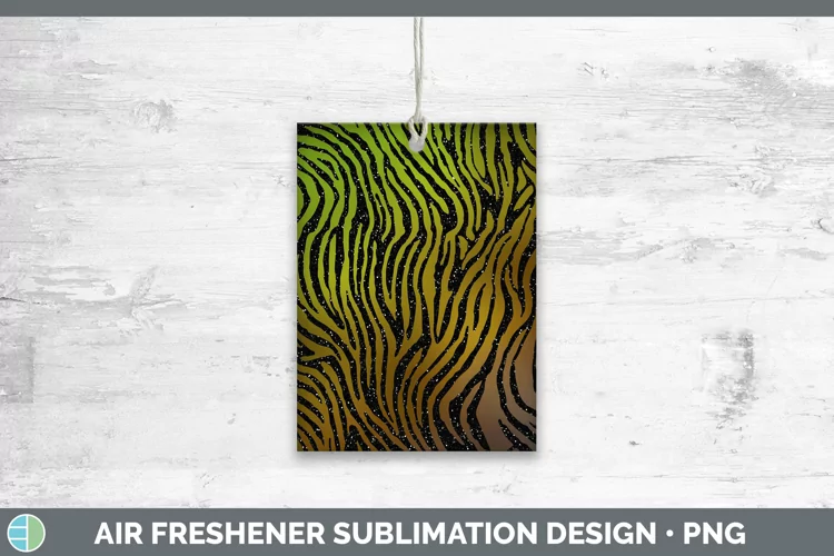 Animal Brown Zebra Print Air Freshener Sublimation Car Fresh