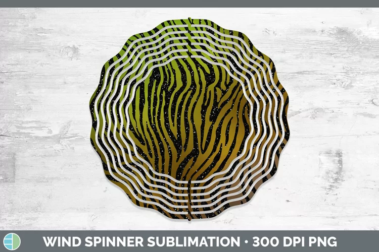 Animal Brown Zebra Print Wind Spinner Sublimation Spinner De
