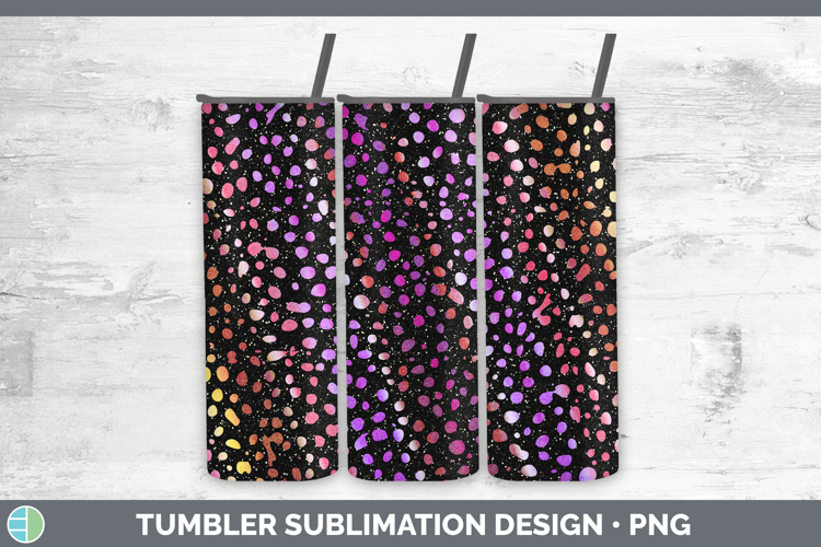 Animal Cheetah Print Tumbler Sublimation 20 oz Skinny Tumble