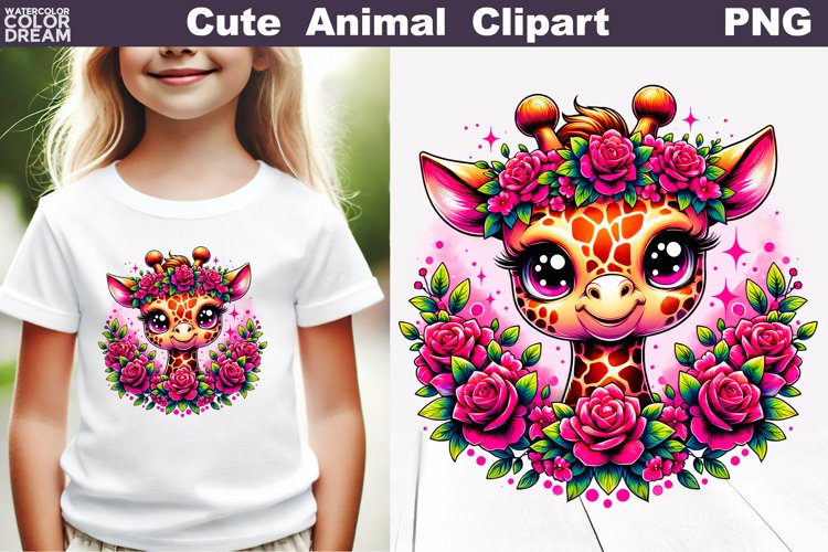 Cute Giraffe Clipart Image 6