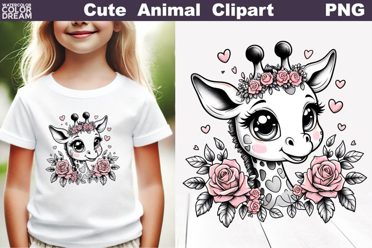 Cute Giraffe Clipart Image 4