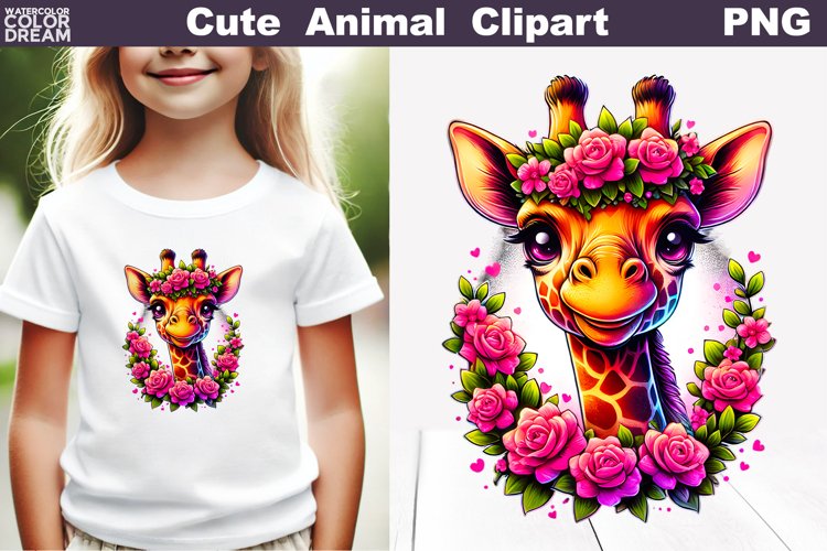 Cute Giraffe Clipart Image 3