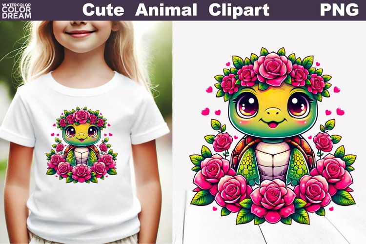 Cute Turtle Clipart Image 2