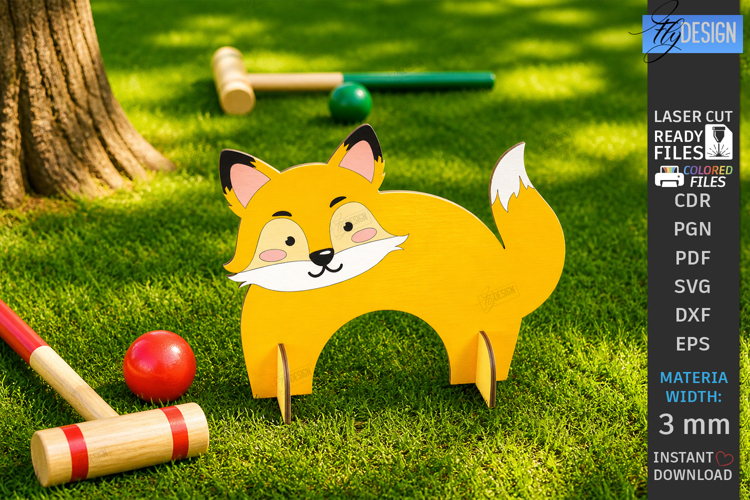 Fox Croquet Gates Laser Cut | Kids Laser | Outdoor Games