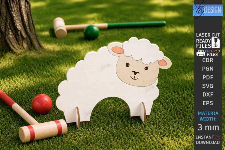 Sheep Croquet Gates Laser Cut | Kids Laser | Outdoor Games