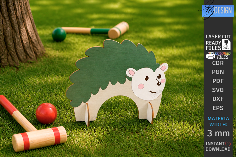 Hedgehog Croquet Gates Laser Cut | Kids Laser | Outdoor Game