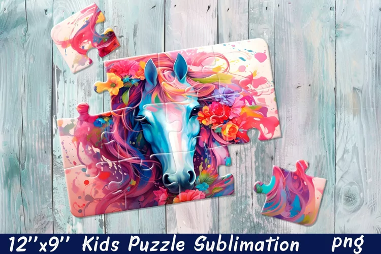 Hors Puzzle Design. Animals Puzzle Sublimation