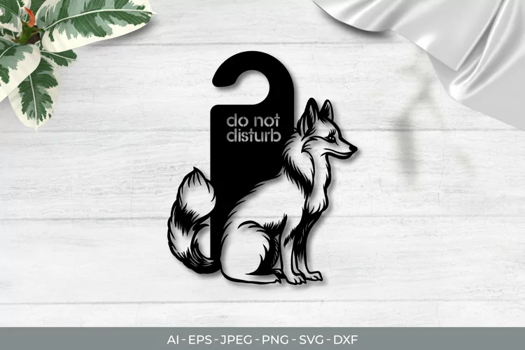 Dog Door Tag - Do Not Disturb SVG File