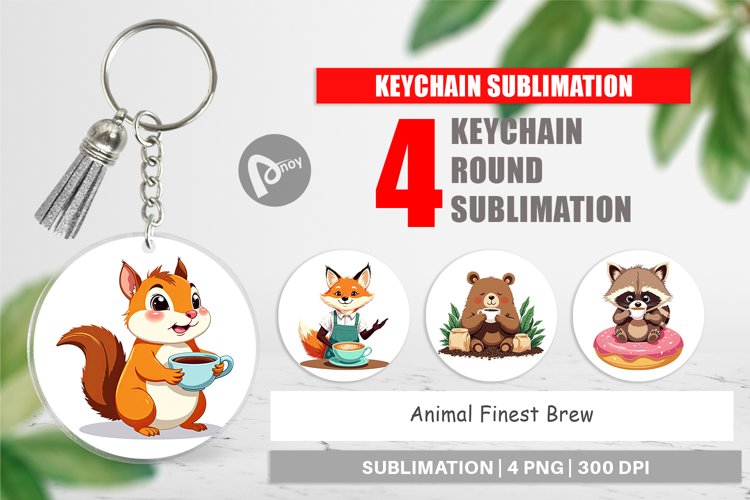 Keychain Animal Finest Brew