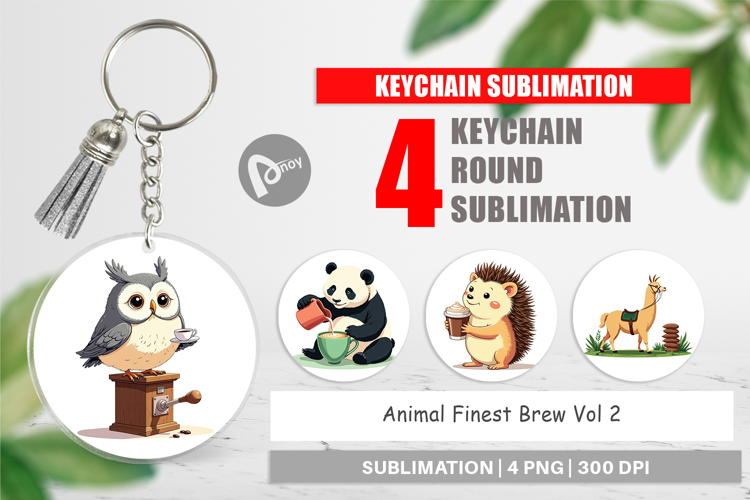 Keychain Animal Finest Brew