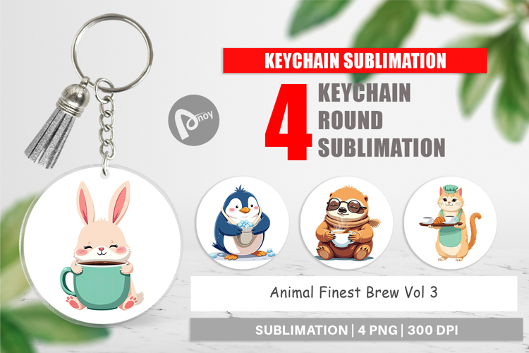 Keychain Animal Finest Brew