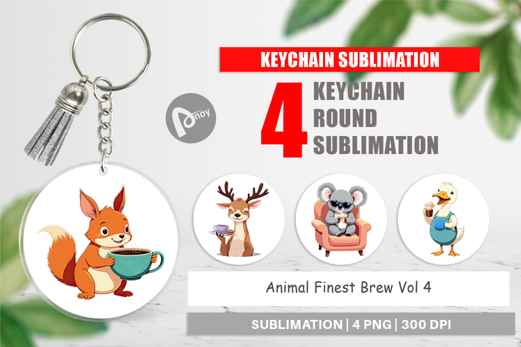 Keychain Animal Finest Brew
