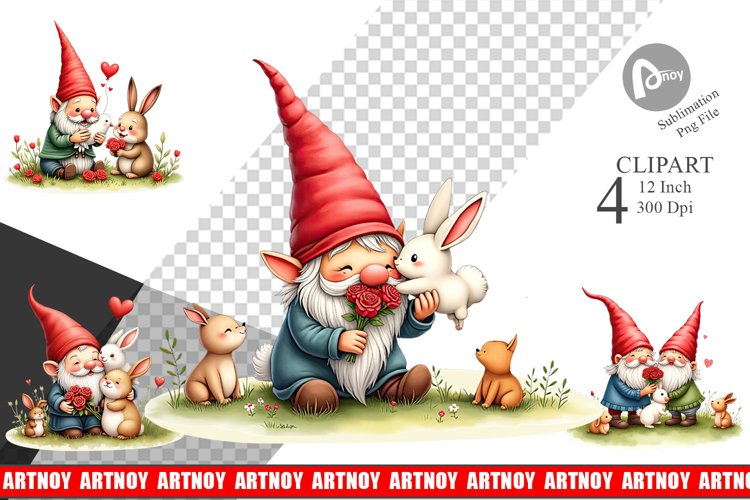 Valentine Gnome Png Image 5