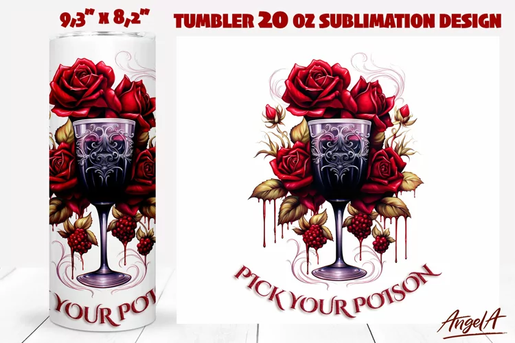 Gothic halloween tumbler wrap, wine quotes, witch quote