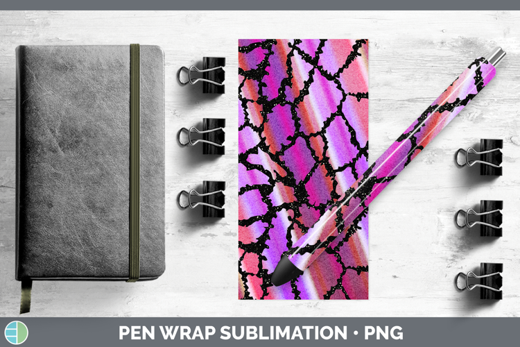 Animal Giraffe Print Pen Wrap Sublimation Pen Designs