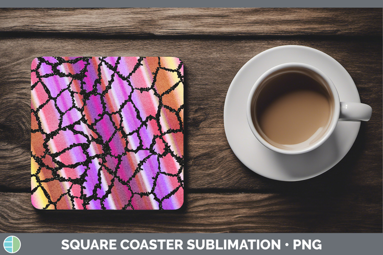 Animal Giraffe Print Square Coaster Sublimation Coaster Desi