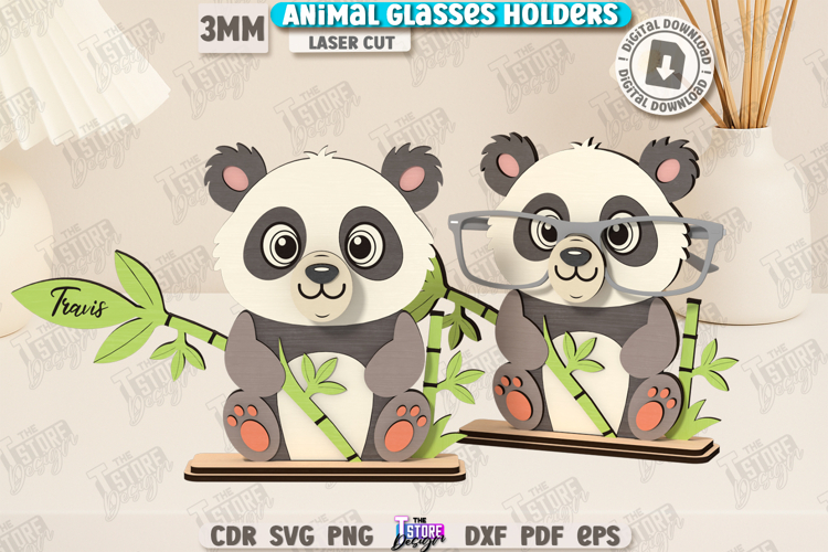 3D Glasses Holder Laser Cut|Personalized Design|Kids SVG|CNC