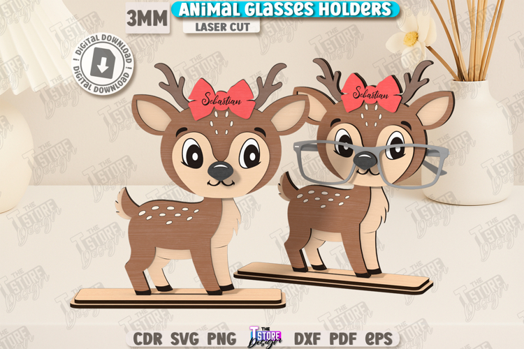 3D Glasses Holder Laser Cut|Personalized Design|Kids SVG|CNC