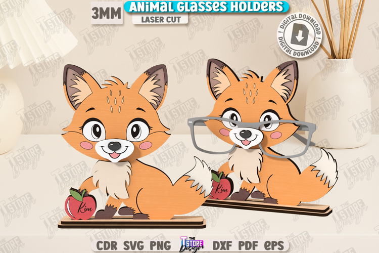 3D Glasses Holder Laser Cut|Personalized Design|Kids SVG|CNC