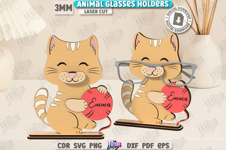 3D Glasses Holder Laser Cut|Personalized Design|Kids SVG|CNC