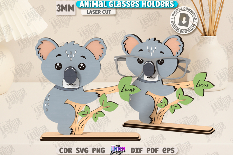 3D Glasses Holder Laser Cut|Personalized Design|Kids SVG|CNC