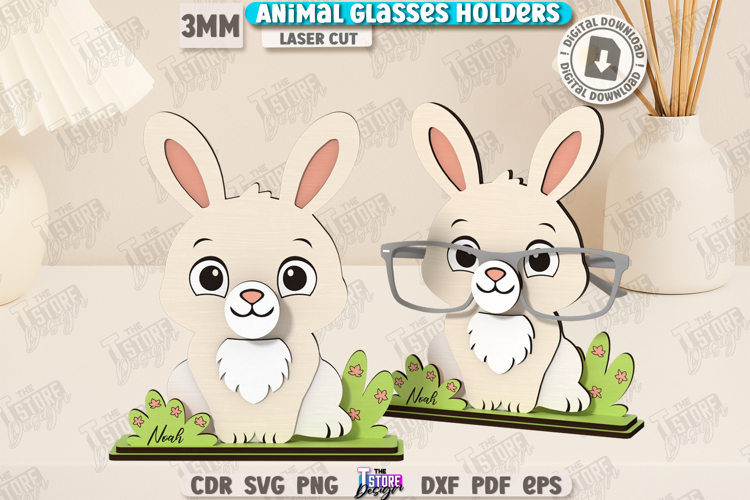 3D Glasses Holder Laser Cut|Personalized Design|Kids SVG|CNC