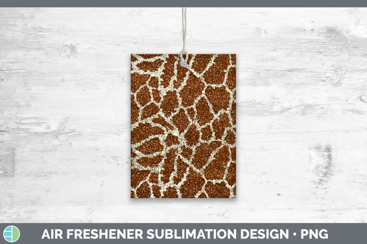 Animal Glitter Giraffe Print Air Freshener Sublimation Car F