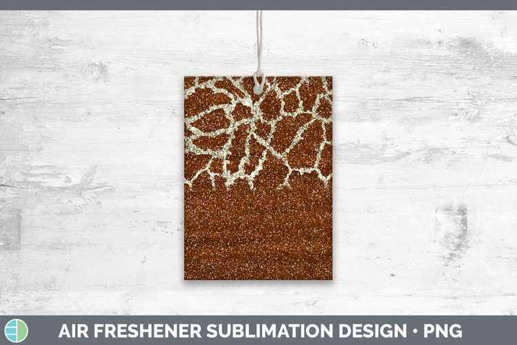 Animal Glitter Giraffe Print Air Freshener Sublimation Car F