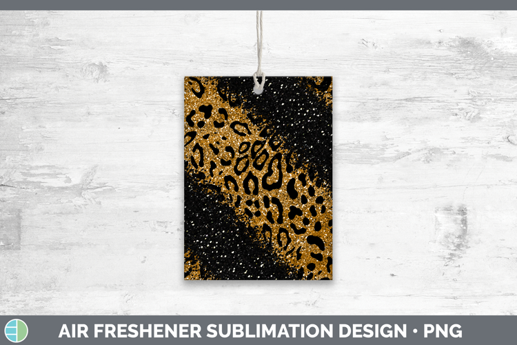 Animal Glitter Leopard Print Air Freshener Sublimation Car F