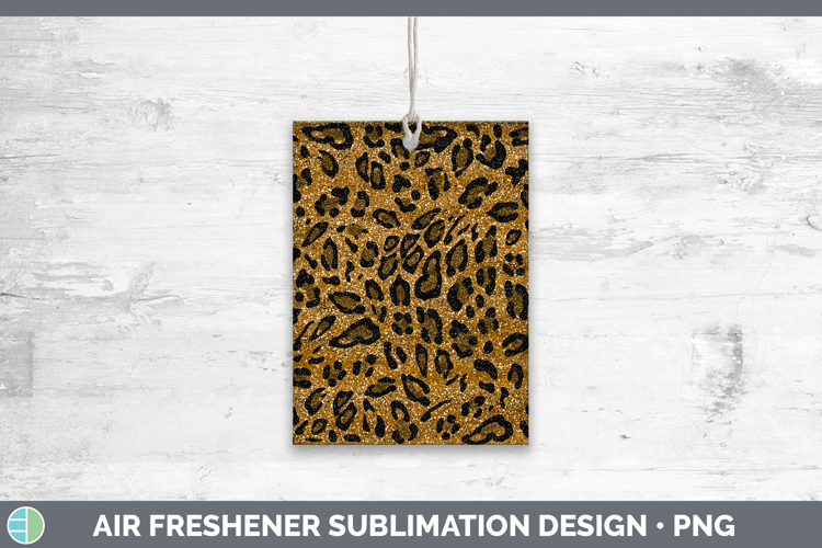 Animal Glitter Leopard Print Air Freshener Sublimation Car F