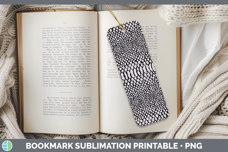 Animal Glitter Snake Print Bookmark Sublimation Printable De