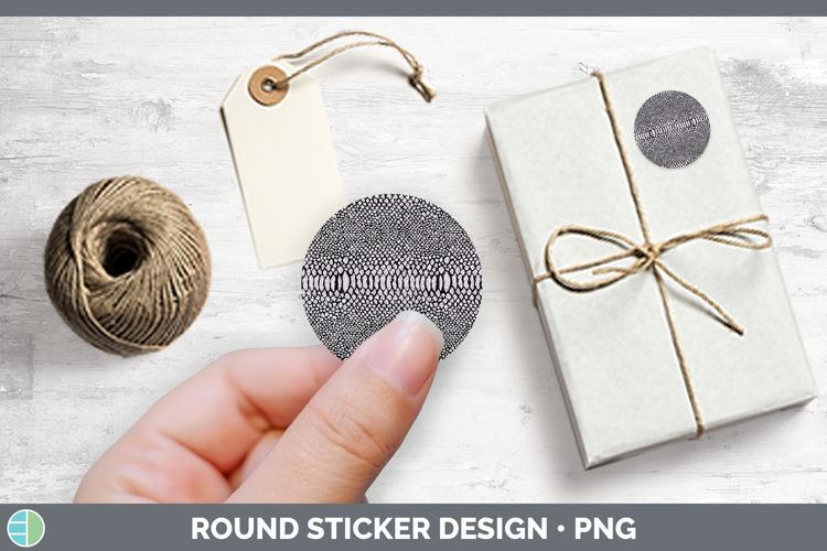 Animal Glitter Snake Print Stickers | Round Labels Designs