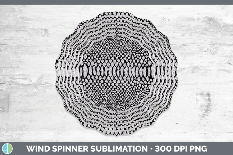 Animal Glitter Snake Print Wind Spinner Sublimation Spinner