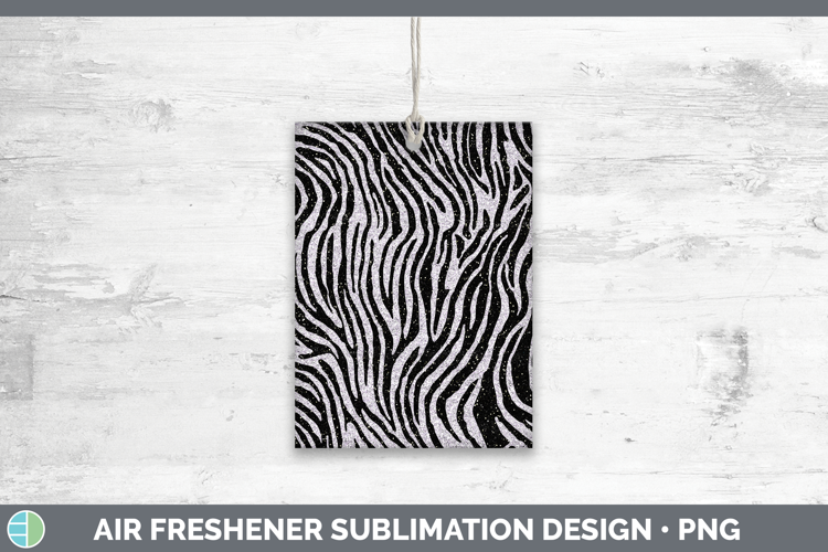 Animal Glitter Zebra Print Air Freshener Sublimation Car Fre