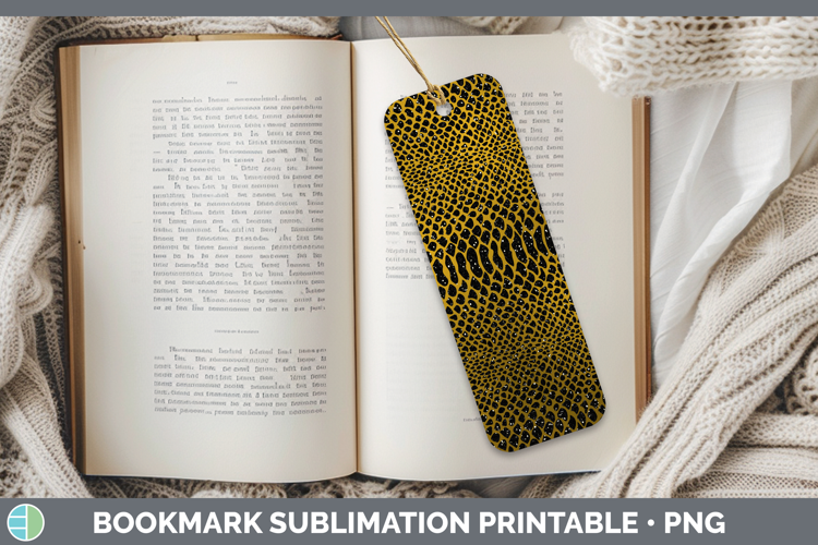 Animal Gold Snake Bookmark Sublimation Printable Designs