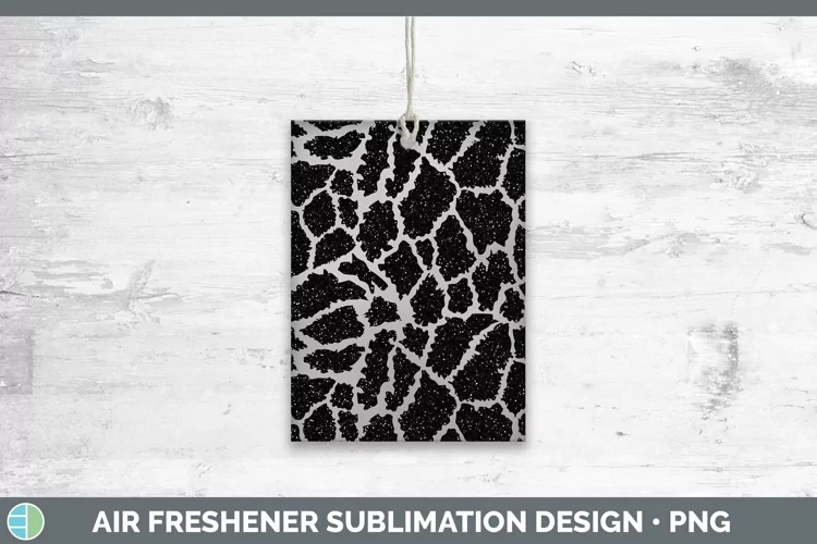 Animal Gray Giraffe Print Air Freshener Sublimation Car Fres
