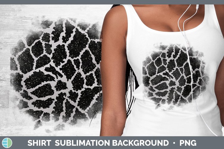 Animal Gray Giraffe Print Shirt Sublimation Sublimation Back