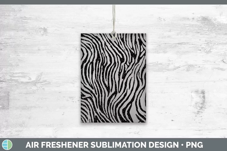 Animal Gray Zebra Print Air Freshener Sublimation Car Freshe
