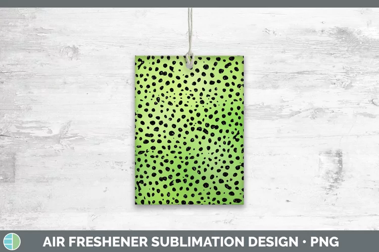 Animal Green Cheetah Air Freshener Sublimation Car Freshener