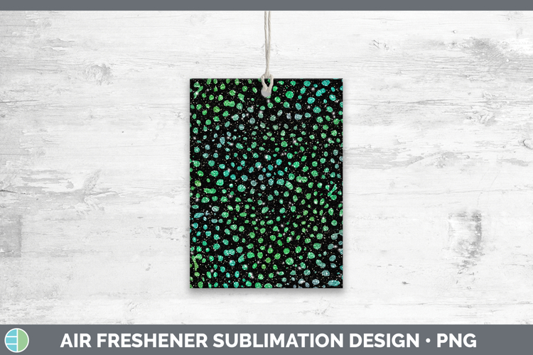 Animal Green Cheetah Print Air Freshener Sublimation Car Fre