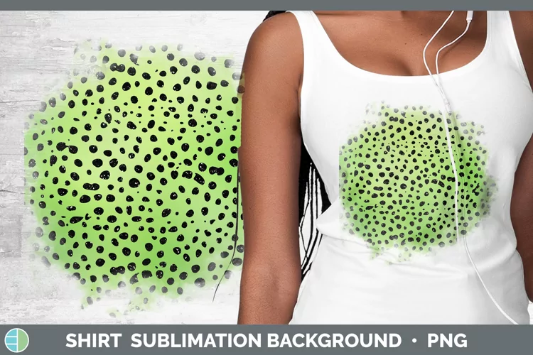 Animal Green Cheetah Shirt Sublimation Sublimation Backgroun