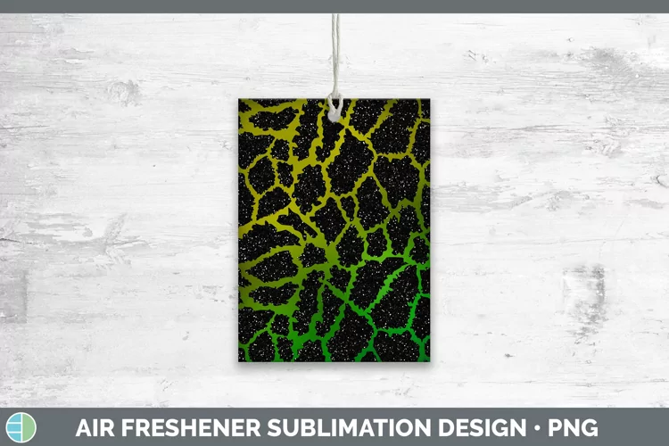 Animal Green Giraffe Print Air Freshener Sublimation Car Fre
