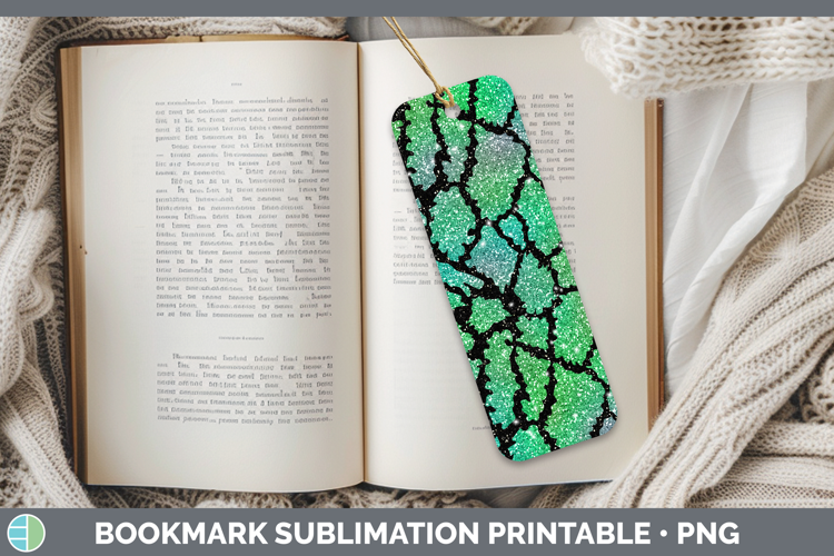 Animal Green Giraffe Print Bookmark Sublimation Printable De