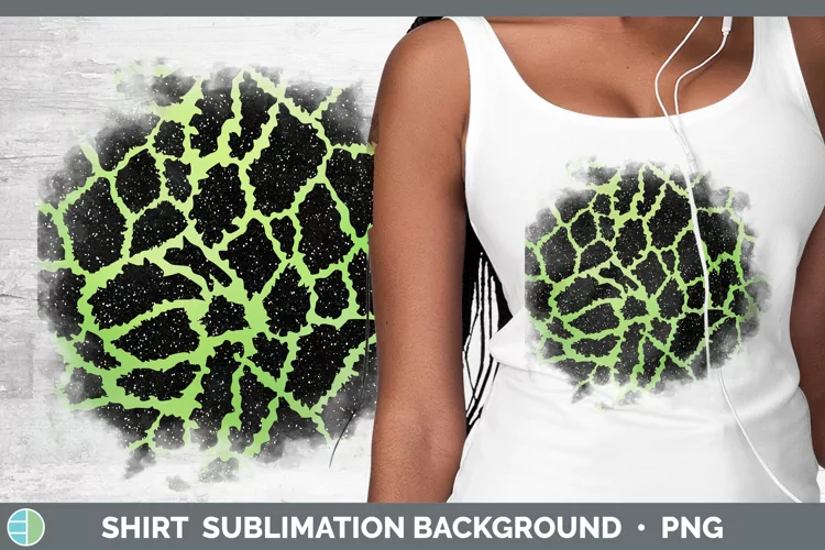 Animal Green Giraffe Shirt Sublimation Sublimation Backgroun