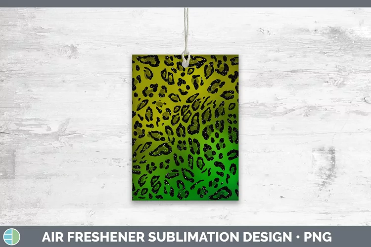 Animal Green Leopard Print Air Freshener Sublimation Car Fre
