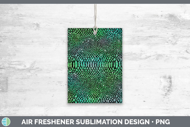 Animal Green Snake Print Air Freshener Sublimation Car Fresh