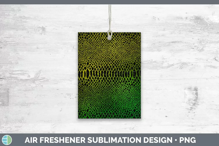 Animal Green Snake Print Air Freshener Sublimation Car Fresh