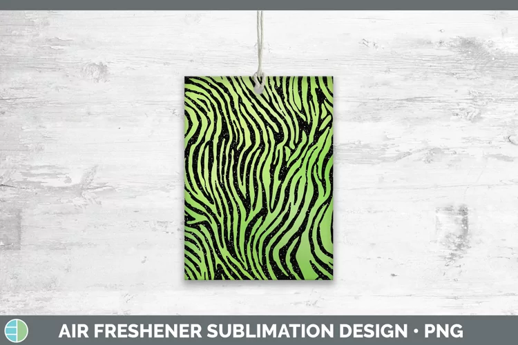 Animal Green Zebra Air Freshener Sublimation Car Freshener D