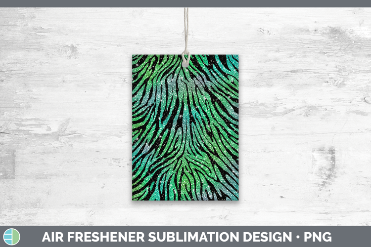 Animal Green Zebra Print Air Freshener Sublimation Car Fresh